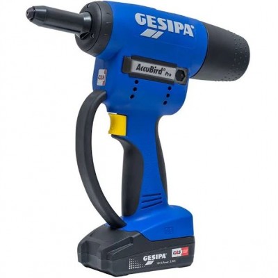 Заклепувальник акумуляторний Gesipa ACCUBIRD PRO CAS (Ø 2.4-6.0 + 6.3) (пластиковий кейс + дві батареї + зарядний пристрій) купити в Україні